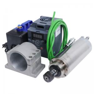 24000rpm Water Cooled 2.2kw ER20 Wood Milling Spindle Motor Kit for Construction Works