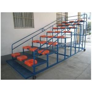 China Movable Aluminum Portable Indoor Bleachers Hard Welding With Armrest supplier