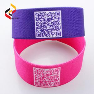 China Factory directly sale custom new style polyester elastic fabric woven RFID wristband supplier