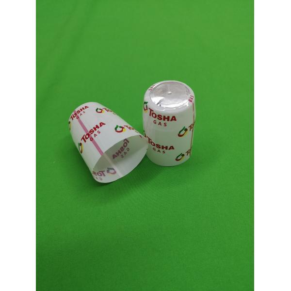 Various Colors Shrink Caps with Top Disc for LPG cylinder valve sealing