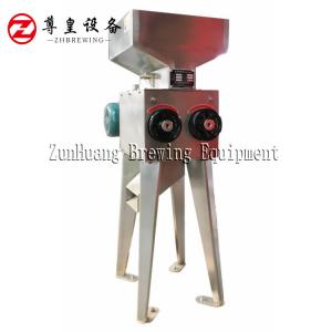 Carbon Steel / Stainless Steel Small Pulverizer Machine , Preliminary Work Beer Grain Crusher