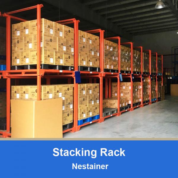 Warehouse Storage Stacking Nesting Movable Pallet Support Pallet Rack Nestainer