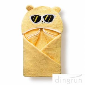 China Customized Soft And Absorbent Cotton Baby Hooded Towels For Children Eco Friendly supplier