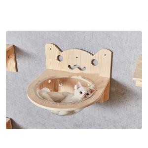Novelty  Pet Toys Wall Mounted Wooden Cat Climbing Frame Tree Sustainable