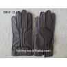 China Genuine Wool Lined Mens Soft Leather Gloves Deer Skin Mens Leather Gloves wholesale