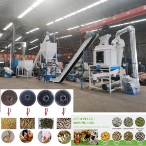 2 Tons/Hour Feed Pellet Production Line For Animal Poultry Feed