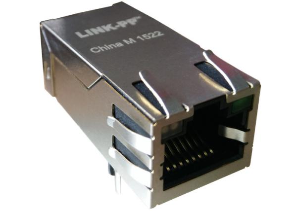 0826-1C1T-23-F ギガビット Magjack 12 はタブ 1Port の 1000 の基盤T の RJ45 芯を取ります