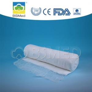 Surgical Odorless Absorbent Cotton Gauze , White Color Cotton Bandage Roll