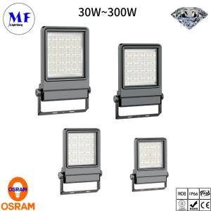 China Proyector de luz de inundación de IP66 IK08 LED con el poder 30W-300W ajustable del CCT del sensor para al aire libre supplier