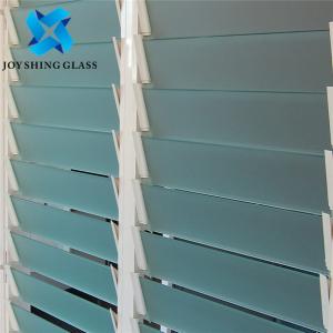 Clear Acid Etched Louver Glass 4mm 5mm 6mm 8mm Custom Size