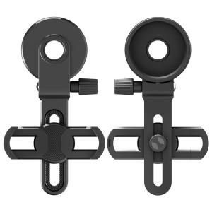 Flexible Telescope Tripod Accessories , Metal Smartphone Spotting Scope Mount