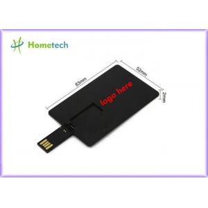 Black plastic Credit Card / Card Custom Logo Business Design Usb Flash Drive Stick 4GB 8GB 16GB 32GB