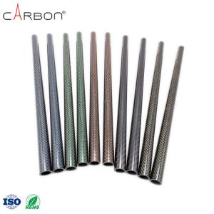 High Strength Black Color Camouflage Carbon Fiber Tube With 0.001% N Content