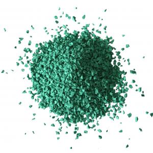 China Wet Pour EPDM Rubber Granules Surfacing Recyclable Dark Green For Playground supplier