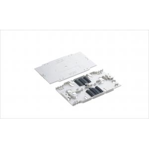 China 12 Core Stackable ABS Fiber Optic Splicing Tray / Fusion Splice Tray With Sleeve Slot YH1024 supplier