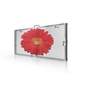 Small Pitch  P3.75 See Through Led Screens , Indoor Glass Wall Led Display 3mm