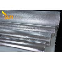 China 550C Thermal Resistant 0.4mm Aluminum Foil Wrapped Fiberglass Cloth for Oil & Steam Pipelines Fireproof on sale