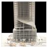 China Modern N Scale Skyscraper Curved Facade 1:100 Architecture Model wholesale