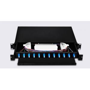 12-24 Ports Indoor Rack Mounted Fiber Distribution Frame ODF Terminal Box