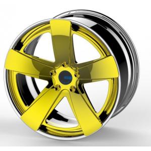 Gold Polish Center 2 Piece Forged Wheel  For Audi BMW Benz