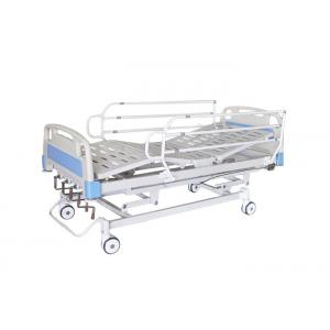 China Height Adjustable Semi Fowler Manual Hospital Bed For Ward with ABS Platform supplier