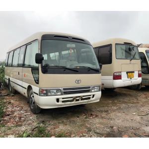 China 111 - 130 Km / H Used Coaster Bus Manual Tourists Shuttle Bus 2015 - 2018 Year supplier