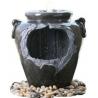 China Traditional Black Marble Cast Stone Fountains Outdoor In Magnesia Material wholesale