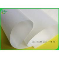 China Food Grade PE Coated White Kraft Paper For Packing Bread Or Hot Fast Food on sale