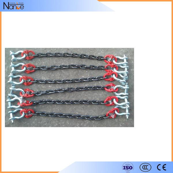 Wear Resistant Polyester Sling Lifting Loading Chain Sling With Hook