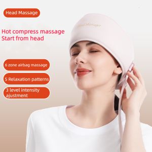 China Airbag Artificial Kneading Head Massager 6 Zone Electric Heating Air Compression Head Massager wholesale