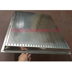 China Stackable Perforated Stainless Steel Tray Food Grade Rectangle Baking Tray supplier