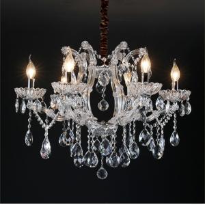 LED E14 Crystal Candle Chandelier 5 To 10m2 High Light Transmittance