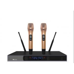 Moving Coil Handheld FM 35KHz KTV Wireless Microphone System