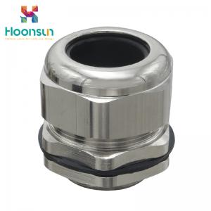 China Strengthened Type Nickel Plated Brass Cable Gland , Waterproof Cable Gland Connectors supplier