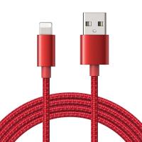 1M 5V 2.1A Lightning mobile USB Cable Nylon Braided data cable