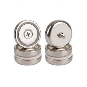 Strong Magnetic 25mm Cup Magnets Neodymium Pot Magnet With Countersunk Mounting Hole