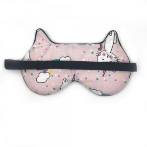China Cat design 100% silk eye mask custom embroidery LOGO printing OEM accepted for sleeping well supplier