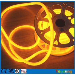 China 16mm IP67 waterproof neon light high lumen 110V 360 degree round neon lights yellow supplier