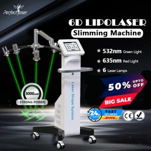 China 635nm 532nm Lipolaser Slimming Machine Weight Loss Body Shaping 600W supplier