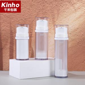 China Double Wall Cosmetic Airless Bottle 50-120ml Round Acrylic For Body Face Cream Serum supplier