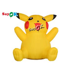 China Modelo inflable hermético amarillo los 6m del Pvc Pikachu los 20ft para la decoración del anuncio supplier