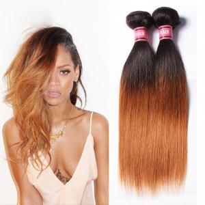 China Grade 7A Ombre Human Hair Extensions Ombre Brazilian Straight Hair supplier