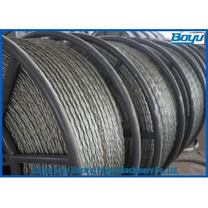 China Anti Twisted Steel Pilot Wire Rope Six Squares 12 Strands Transmission Line Stringing supplier