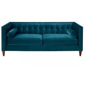 China Velvet sofa set sofas fabric manufacturer blue velvet sofa simple design sofa 321 supplier