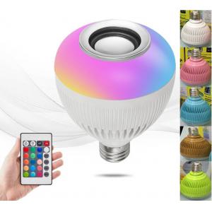 Wireless  Colorful Bluetooth Music Light Bulb Smartphone APP Control Smart Lamp With Speaker