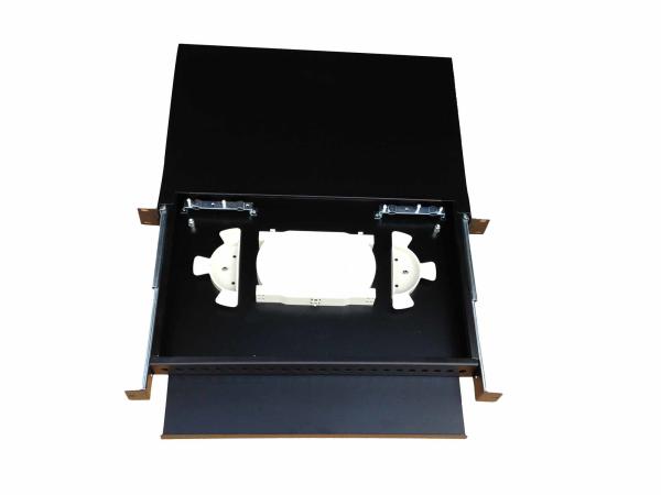 1U 12 Ports Optical Patch Panel For Protective Connection Between Cables And Pigtails