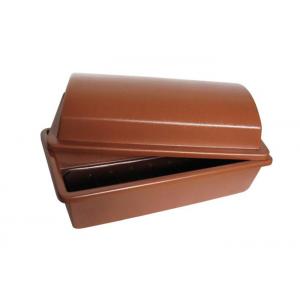 China Darker Wood Color Smooth Sunface Wooden Dog Caskets Clear Lacquer Size in 60 * 40 * 15cm supplier