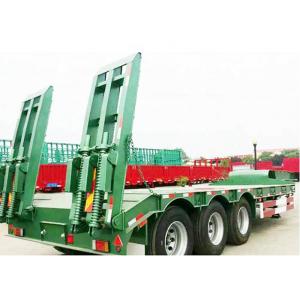 China 80000kg Tri Axle Low Bed Trailer Q345B Detach Gooseneck Trailer For Pickup Truck supplier