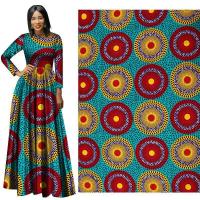 China Spring New African Ethnic Clothing Cotton Printed Cloth Amazon Cross-Border Batik Fabric Wholesale on sale