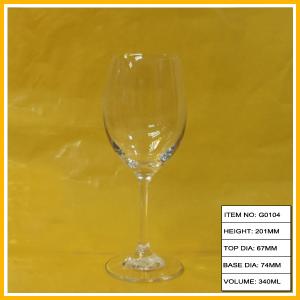 China Swarovski Crystal Red Goblet Wine Glass , Decorative Wine Glasses For Party supplier
